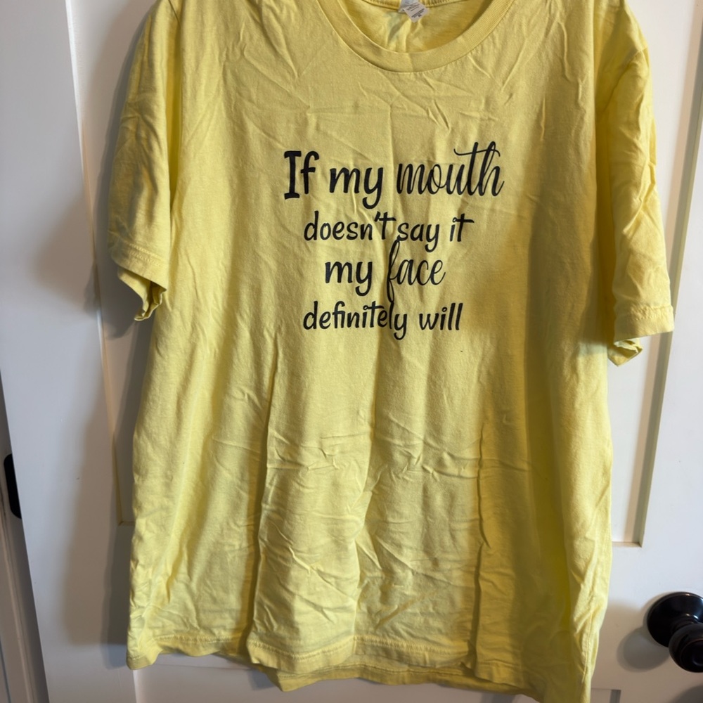 Bella Canvas Yellow Graphic Tee